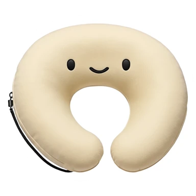 A fluffy memory-foam travel pillow that molds gently to the traveler’s head and shoulders. sticker