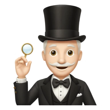 monopoly man emoji sticker