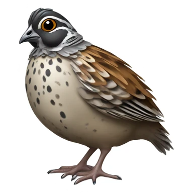 injured quail sticker