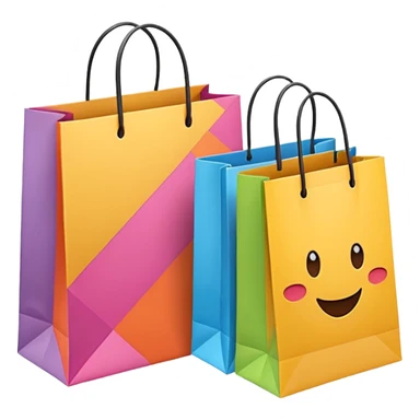 shopping bags from group outing sticker