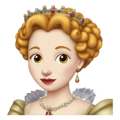 queen elizabeth I faerie queene sticker