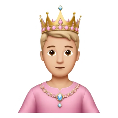 Parisian man in a princess dress on the Eiffel tower sticker