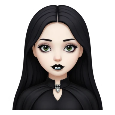 gothic girl  sticker