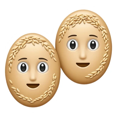 a couple of sesame seeds sticker