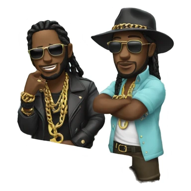 Two chainz on a boat sticker