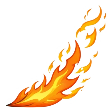 Epic fire streak awesome amazing  sticker