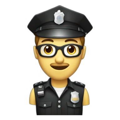 A police with theif sticker