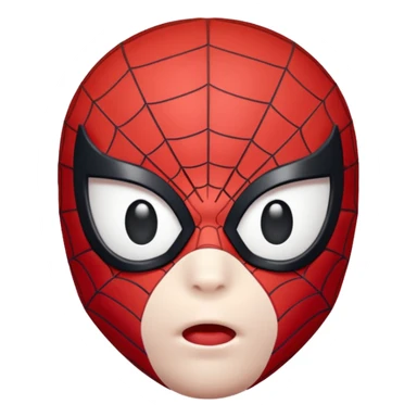 White hello kitty face and Spider-Man  sticker