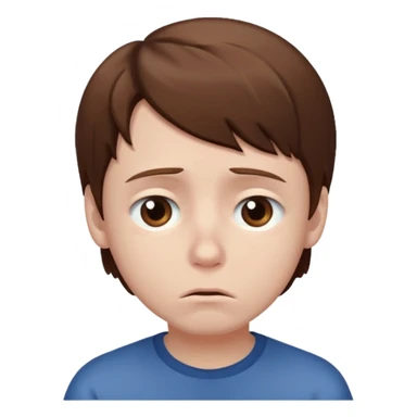 Sad boy sticker