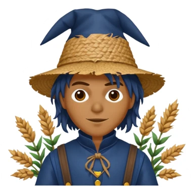 Scarecrow from The Land of Oz with dark blue outfit sticker