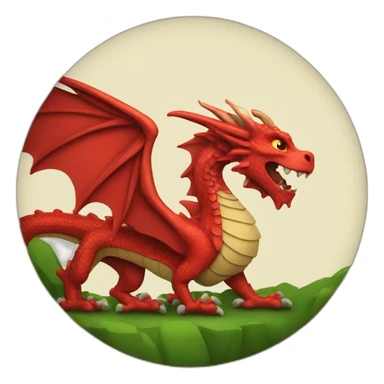 welsh dragon sticker