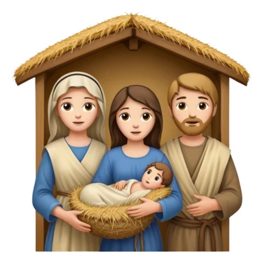 Mary And Jesus And Joseph sticker