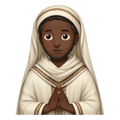 Black Jew with prayer shawl on sticker