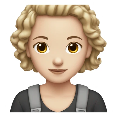  white girl with 2 cats  one dark grey and one black sticker