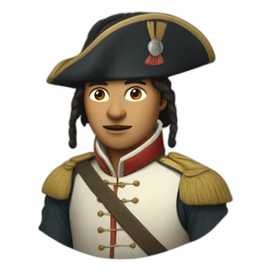 Dutch East India soldier from the past sticker