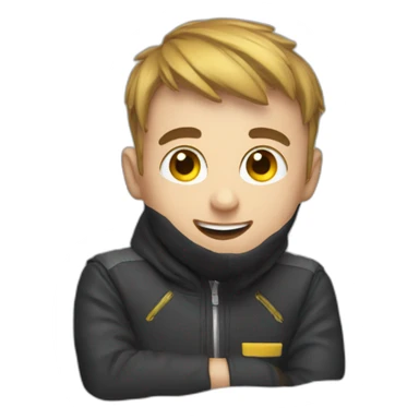 squeezie dans une formule 4 sticker