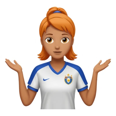 female soccer mentor giving a pep talk sticker