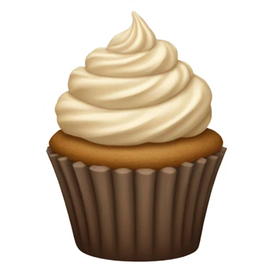 brown-beige cupcake sticker
