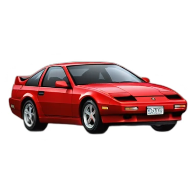 Red 300zx turbo saudi playe sticker