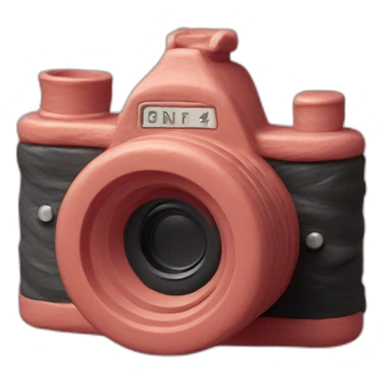 Plasticine slr film camera sticker