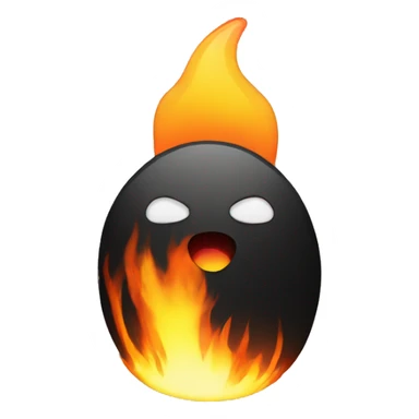 Linux on fire sticker