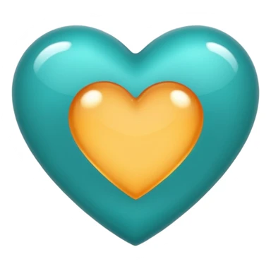 Teal heart with da best  sticker