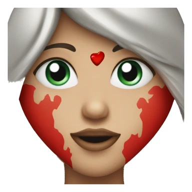 Blood red heart  sticker