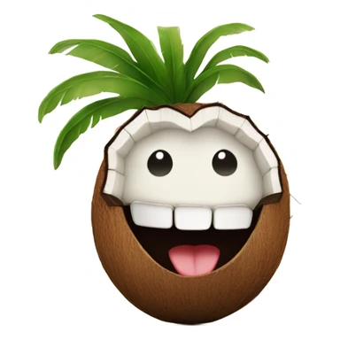 Smiling coconut  sticker