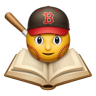 libros con un logo de beisbol  sticker