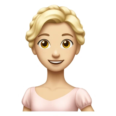 ballerina blonde girl sticker