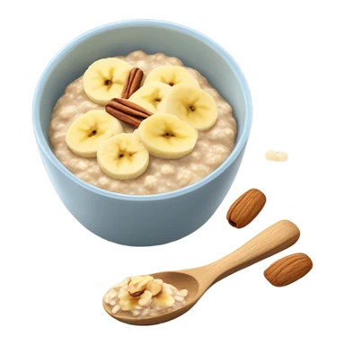 Oatmeal with toppings  sticker