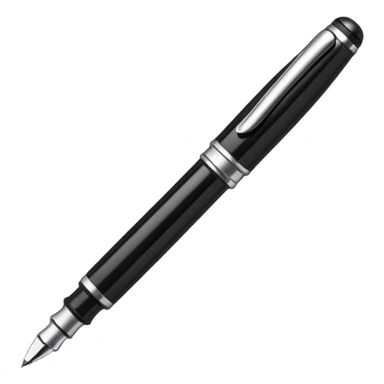 A fountain pen sticker