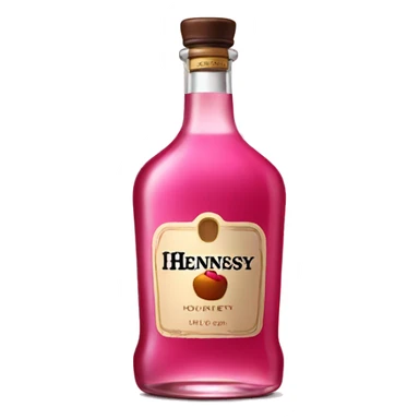 Pink Hennessy bottle sticker