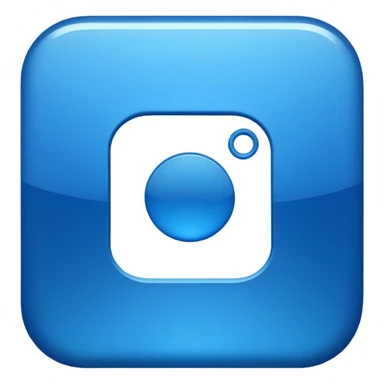 Instagram blue thick meta  symbol sticker