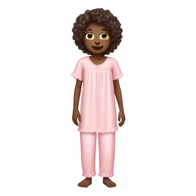 cute soft pink nightgown and pants  sticker