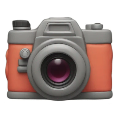 Plasticine slr film camera sticker