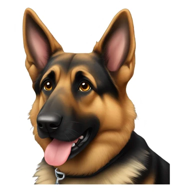 Brindle German shepherd  sticker