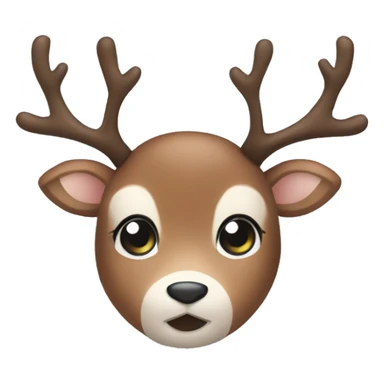 cute reindeer sticker