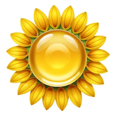 sunflower oil droplet sticker