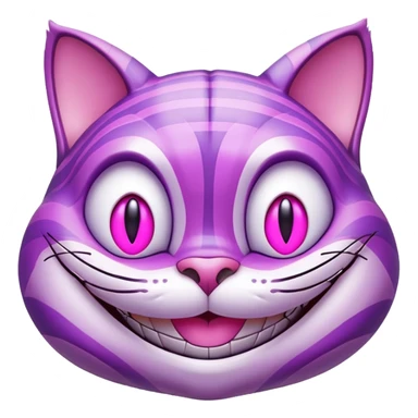 cheshire cat smiling  sticker