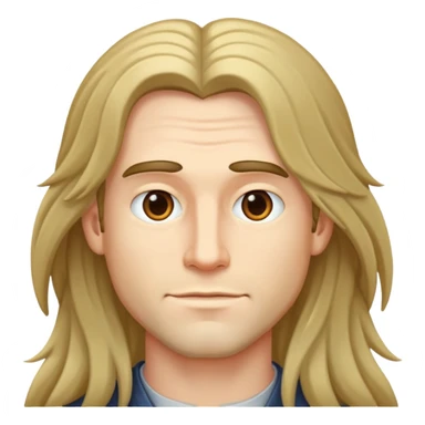 Monsieur long cheveux sticker