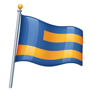 A flag whit darkblue, blue, white, yellow and orange and has 5 stripes white in the middle, blue in next to white left, yellow next to white right, orange next to yellow right, dark blue next to blue left💙🩵🤍💛🧡 sticker