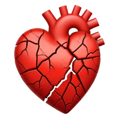 broken heart sticker