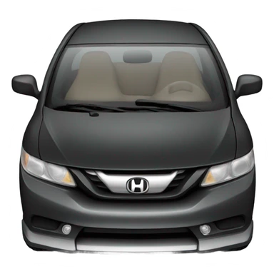 Black Honda civic lowered sticker