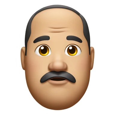 Fat man with a duck face sticker