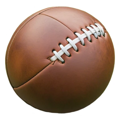 Cinematic Realistic image of an AFL ball resting on a lush, grassy field, showcasing weathered leather textures and intricate markings, bathed in soft, natural lighting that emphasizes its iconic role in the game sticker