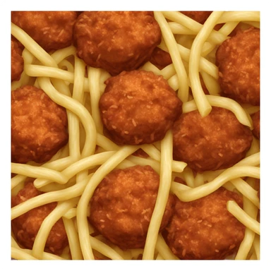 Spaghetti with meatballs  sticker