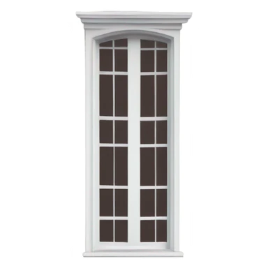 Porch red shutters on windows  sticker