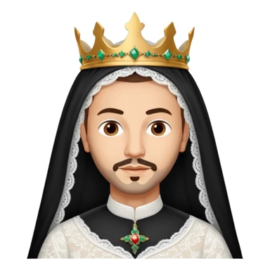 Robe mariage Blanche roi Mohammed VI du maroc sticker