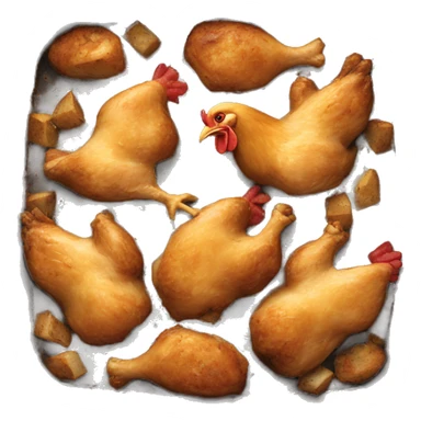 Chicken bake sticker